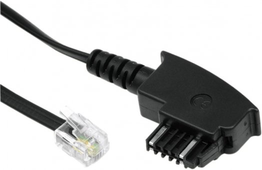 Gigaset TST cable black (analog) 2 Meter Connection cord (germany) 