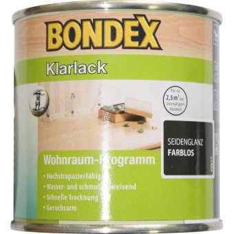 BONDEX Klarlack Seidenglanz Farblos 0,25L 