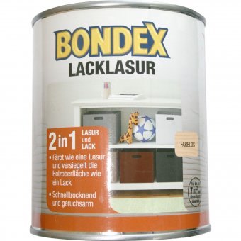 BONDEX Lacklasur Farblos 0,75L 