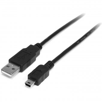 Gigaset Quicksync USB 2.0 Kabel, USB Typ A auf Mini B, schwarz 